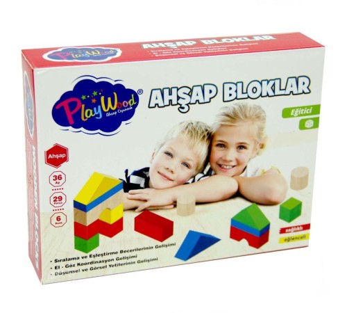 Playwood Eğitici Ahşap Bloklar 29 Parça Playwood Eğitici Ahşap Bloklar 29 Parça
