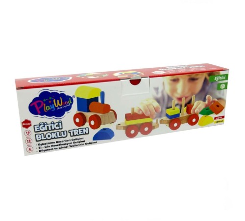 Playwood Eğitici Ahşap Bultak Tren Playwood Eğitici Ahşap Bultak Tren