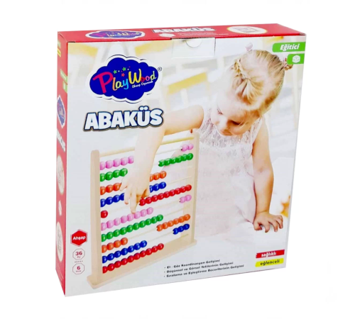 Playwood Kutuda Ahşap Büyük Abaküs Playwood Kutuda Ahşap Büyük Abaküs