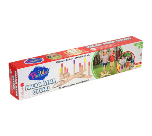 Playwood Kutuda Ahşap Halka Atma Oyunu Playwood Kutuda Ahşap Halka Atma Oyunu