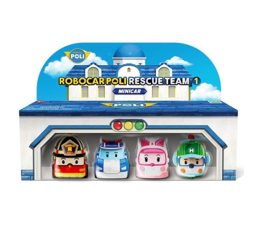 POLI MRT-760 Robocar Poli Mini Kasabanın Kurtarma Araçları 4lü Set POLI MRT-760 Robocar Poli Mini Kasabanın Kurtarma Araçları 4lü Set