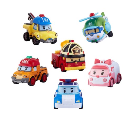 POLI ZR-914 Robocar Poli Gogo Rescue Deluxe 6 Lı Set - POLI ZR-914 Robocar Poli Gogo Rescue Deluxe 6 Lı Set -