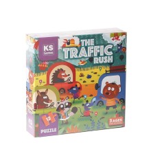 PRS 32702 The Traffic Rush Pre School Puzzle 12 Parça