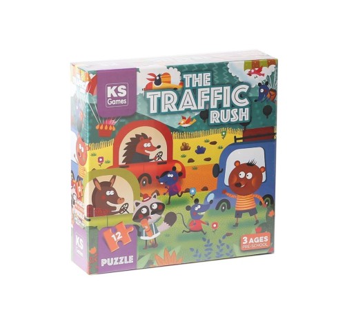 PRS 32702 The Traffic Rush Pre School Puzzle 12 Parça PRS 32702 The Traffic Rush Pre School Puzzle 12 Parça