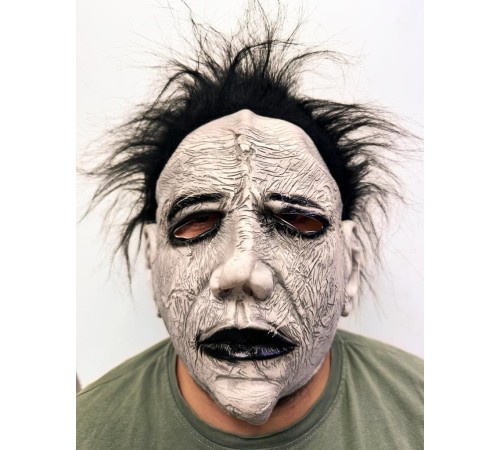 Siyah Saçlı Michael Myers Lateks Yüze Tam Yapışan Et Maske Korku Maskesi Siyah Saçlı Michael Myers Lateks Yüze Tam Yapışan Et Maske Korku Maskesi