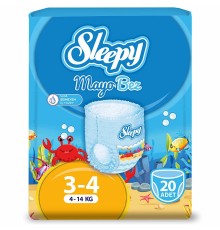 Sleepy Mayo Külot Bez 3-4 Beden 4-14 Kg 20 Adet