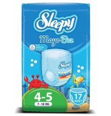 Sleepy Mayo Külot Bez 4-5 Beden 7-18 Kg 17 Adet