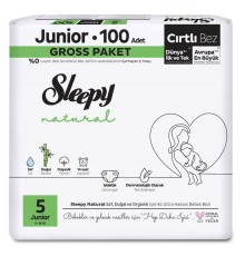 Sleepy Natural Bebek Bezi Gross Paket 5 Beden 11-18 Kg 100 Adet