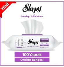 Sleepy Yüzey Temizlik Havlusu 100 Adet Orkide