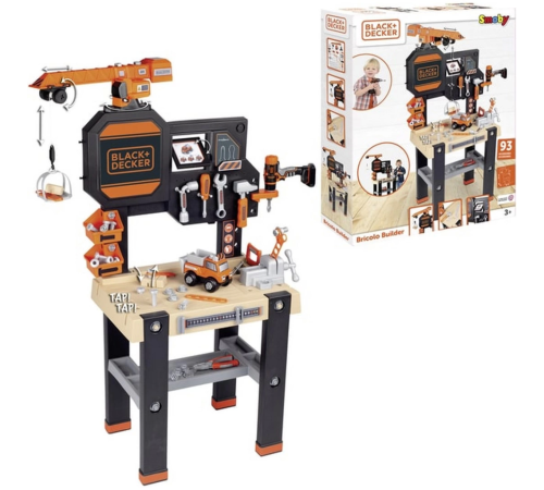 Smoby Black & Decker Vinçli Çalışma Tezgahı 360731 Smoby Black & Decker Vinçli Çalışma Tezgahı 360731