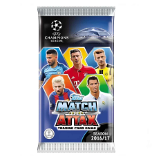 UEFA Şampiyonlar Ligi 16/17 Match Attax Futbolcu Kartları - 6'lı Paket