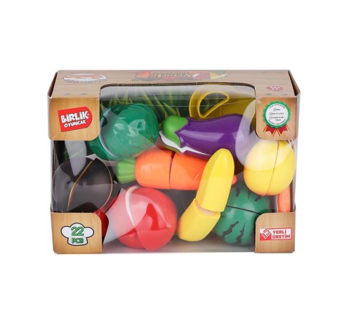 URT007-KUTU-2AB 22 PCS KESİLEBİLİEN SEBZE MEYVELER URT007-KUTU-2AB 22 PCS KESİLEBİLİEN SEBZE MEYVELER