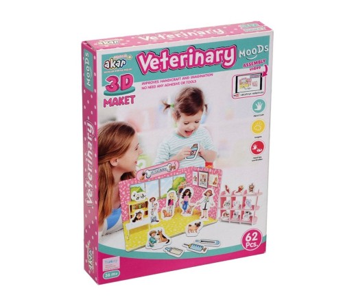 Veteriner Maket 3 Boyutlu Puzzle Veteriner Maket 3 Boyutlu Puzzle
