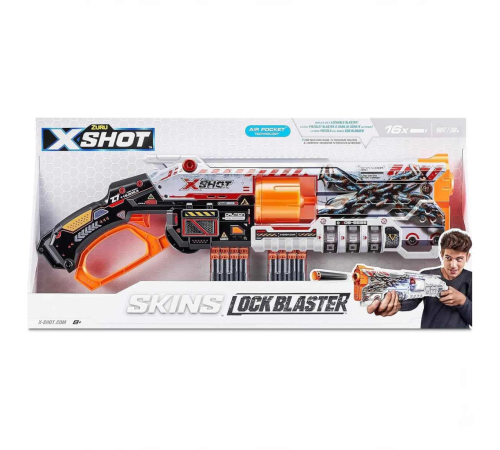 X-Shot Skins Lock Blaster 16 Dartlı X-Shot Skins Lock Blaster 16 Dartlı