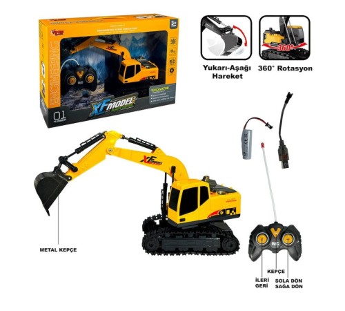 XFG-789-410B Uzaktan Kumandalı Full Fonksiyon Şarjlı XFModel Kazıcı (Metal Kepçe) XFG-789-410B Uzaktan Kumandalı Full Fonksiyon Şarjlı XFModel Kazıcı (Metal Kepçe)
