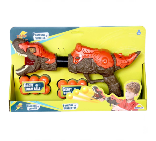 Yumuşak Sünger Top Atan Dinozor Oyuncak Yumuşak Sünger Top Atan Dinozor Oyuncak