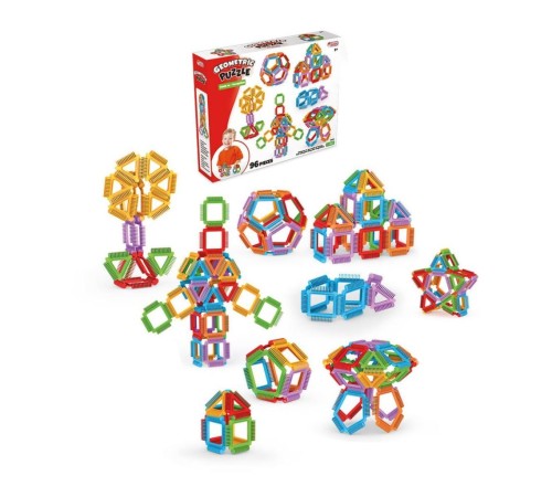 03895 Geometrik Puzzle 96 Parça -Dede 03895 Geometrik Puzzle 96 Parça -Dede