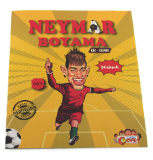 Neymar Çıkartmalı Maskeli Boyama Kitabı
