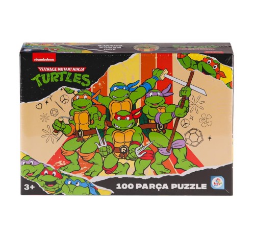 NK0050 Ninja Kaplumbağalar 100 Parça Puzzle -Laçokids NK0050 Ninja Kaplumbağalar 100 Parça Puzzle -Laçokids