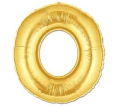 O Harf Folyo Balon Altın Renk 40 inç O Harf Folyo Balon Altın Renk 40 inç