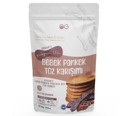 OG Natural Organik Keçiboynuzu Unlu Bebek Pankek Toz Karışımı 300 Gr OG Natural Organik Keçiboynuzu Unlu Bebek Pankek Toz Karışımı 300 Gr
