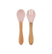 OiOi Mama Kaşığı ve Çatal Seti Pinky Pink