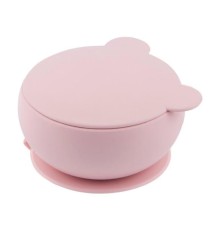 OiOi Silikon Kapaklı Kase Pinky Pink