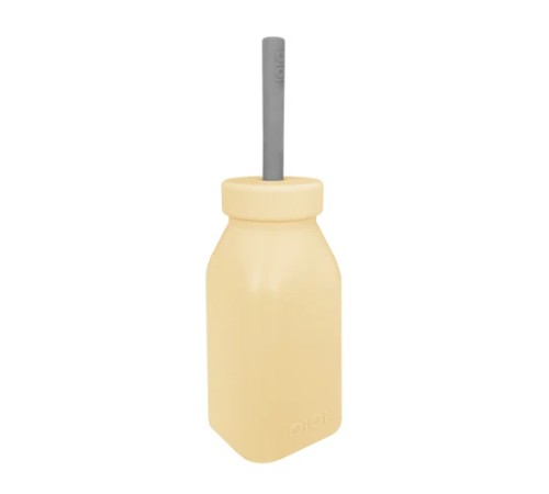 Oioi Şişe + Pipet 200ml Mellow Yellow / Powder Grey Oioi Şişe + Pipet 200ml Mellow Yellow / Powder Grey