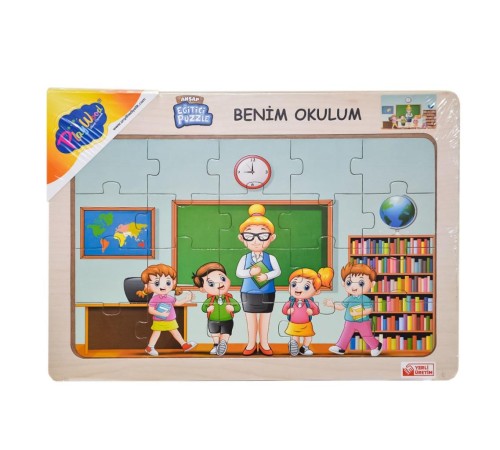 ONY-101-102-103 Ahşap Eğitici Puzzle Benim Okulum -Onyıl ONY-101-102-103 Ahşap Eğitici Puzzle Benim Okulum -Onyıl