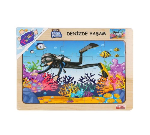 ONY-187-188-189-190 Ahşap Eğitici Puzzle Denizde Yaşam ONY-187-188-189-190 Ahşap Eğitici Puzzle Denizde Yaşam