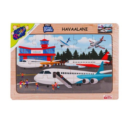 ONY-233-234-235-236 Ahşap Eğitici Puzzle Havaalanı -Onyıl Oyuncak ONY-233-234-235-236 Ahşap Eğitici Puzzle Havaalanı -Onyıl Oyuncak