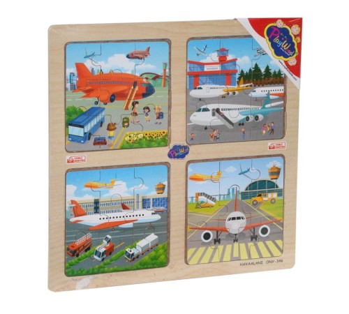 ONY-343/344/345/346 Ahşap Eğitici 4'lü Puzzle -Onyıl ONY-343/344/345/346 Ahşap Eğitici 4'lü Puzzle -Onyıl