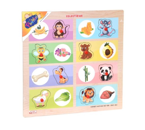 ONY-360-361 Onyıl, Ahşap Tutmalı Eşleştirme - Hangi Hayvan Ne Yer ONY-360-361 Onyıl, Ahşap Tutmalı Eşleştirme - Hangi Hayvan Ne Yer