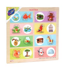 ONY-363-364 Ahşap Tutmalı Eşleştirme Hangi Hayvan Nerede Yaşar -Onyıl