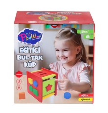 ONY-411 Ahşap Eğitici Bultak Küp -Onyıl Oyuncak
