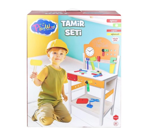 ONY-412 Ahşap Tamir Seti -Onyıl Oyuncak ONY-412 Ahşap Tamir Seti -Onyıl Oyuncak