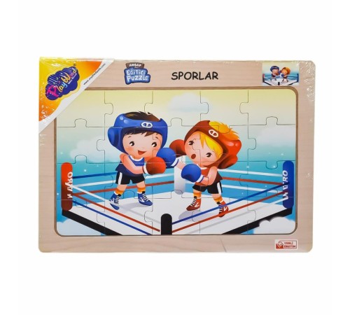 ONY-85-86-87-88 Ahşap Eğitici Puzzle Sporlar -Onyıl
