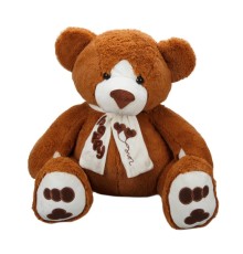 Oturan Atkılı Peluş Ayı 60 cm.