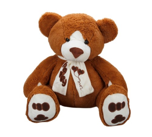Oturan Atkılı Peluş Ayı 60 cm.