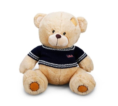Oturan Kazaklı Peluş Ayı 42 cm.