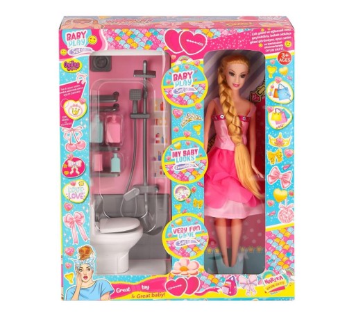 OYD-02387 Bebek ve Banyo Oyun Seti -Oydaş Oyuncak OYD-02387 Bebek ve Banyo Oyun Seti -Oydaş Oyuncak