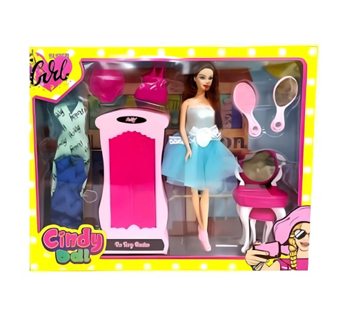 Oydaş Cindy Doll Dolaplı Makyaj Masalı Bebek 02453 Oydaş Cindy Doll Dolaplı Makyaj Masalı Bebek 02453