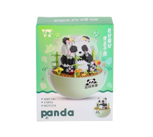 P1274 Panlos Panda Blok Seti 510 Parça -Vagon life P1274 Panlos Panda Blok Seti 510 Parça -Vagon life