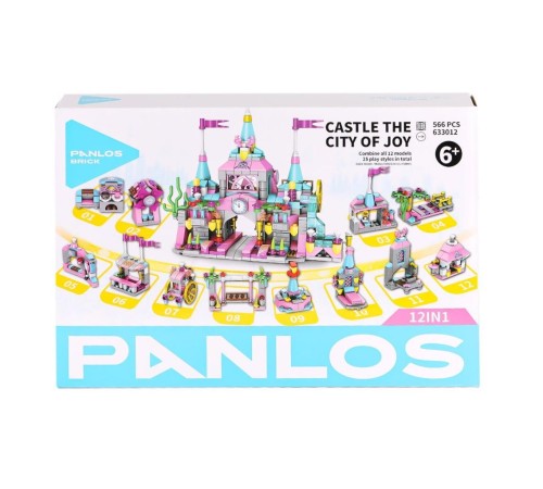 P633012 Panlos Tuğla Şehri 556 Parça Blok Seti -Vagon life P633012 Panlos Tuğla Şehri 556 Parça Blok Seti -Vagon life