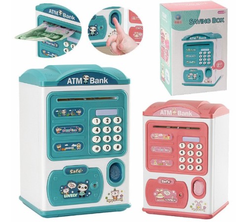 Parmak İzi Okumalı Elektronik Şifreli Otomatik Kağıt Para Alan ATM Kumbara