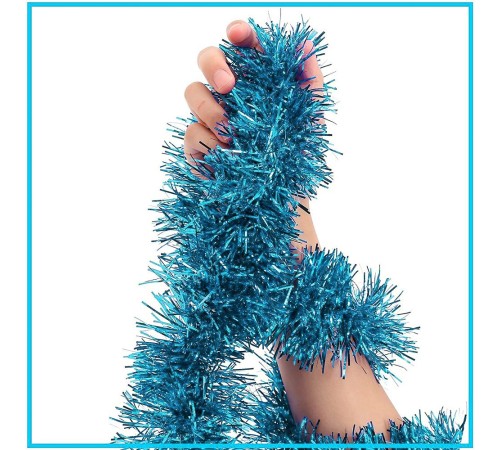 Parti İçin Sim Süs 2 Metre Uzunluk 6 cm Genişlik Açık Mavi Renk İthal Parti İçin Sim Süs 2 Metre Uzunluk 6 cm Genişlik Açık Mavi Renk İthal