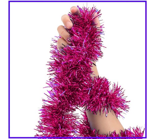 Parti İçin Sim Süs 2 Metre Uzunluk 6 cm Genişlik Fuşya Renk İthal Parti İçin Sim Süs 2 Metre Uzunluk 6 cm Genişlik Fuşya Renk İthal