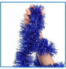 Parti İçin Sim Süs 2 Metre Uzunluk 6 cm Genişlik Mavi Renk İthal