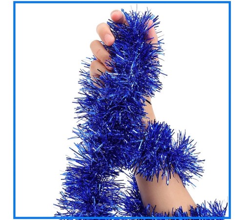 Parti İçin Sim Süs 2 Metre Uzunluk 6 cm Genişlik Mavi Renk İthal Parti İçin Sim Süs 2 Metre Uzunluk 6 cm Genişlik Mavi Renk İthal