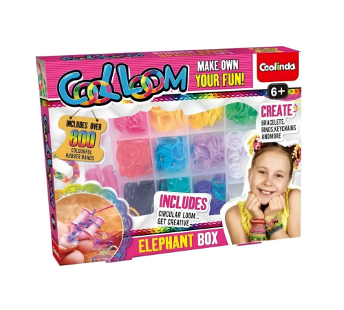 Paulinda Cool Loom Elephant Box Hobi Set S00095692 Paulinda Cool Loom Elephant Box Hobi Set S00095692